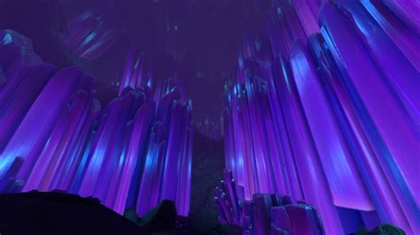 Crystal Castle Subnautica Below Zero Purple Crystal Hd Wallpaper