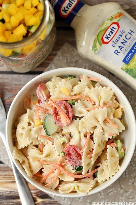 Easy Summer Pasta Salad Recipe With Kraft Dressing This Is So Delicious And You Make It In A