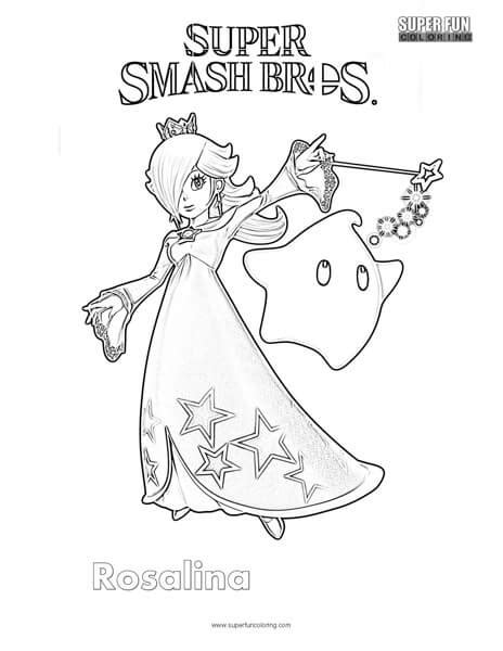 Super Mario Coloring Pages Rosalina Rosalina Mario Coloring Pages At