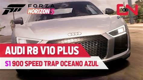 Forza Horizon 5 S1 900 Tune For Audi R8 V10 Plus Speed Trap Oceano Azul