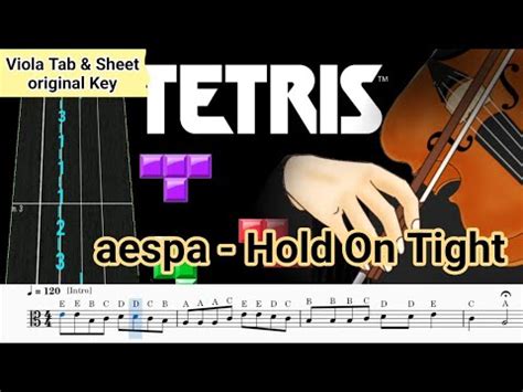 Aespa Hold On Tight Tetris Motion Picture Soundtrack Viola Tab