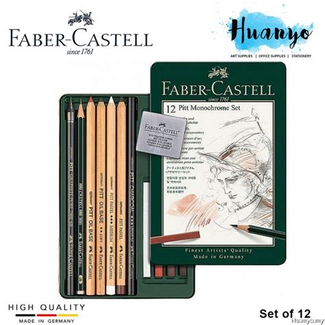 Faber Castell Pitt Monochrome Set Set Of 12