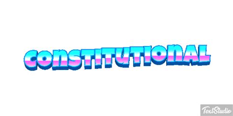 Constitutional Word Animated  Logo Designs