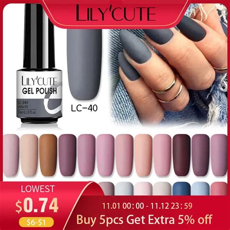 Lilycute Esmalte De Gel H Brido Para U As Gel Semipermanente Mate Para