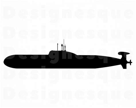 Submarine Silhouette Clip Art - 53+ Koleksi Gambar