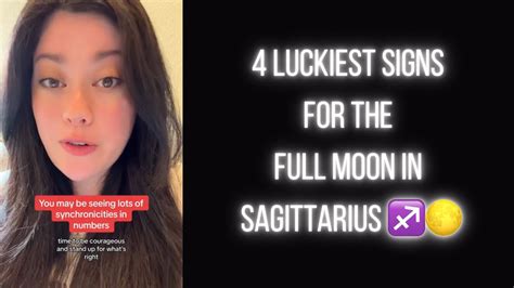 The Luckiest Signs For The Full Moon In Sagittarius June Rd Youtube