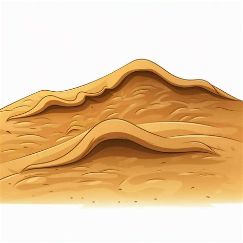 Sand 2d cartoon vector illustration on white background hi 30692197 ...