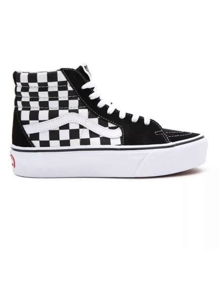 Bota Mujer Vans SK8 HI PLA CHEK Cuadros Con Plataforma