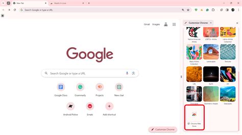 Google Chrome: How to change your browser's background