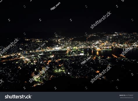 Night View Nagasaki Japan Top Mount Stock Photo 612733037 Shutterstock