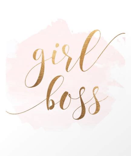 Girl Boss Gold Decor Gold Glitter Girl Boss Print Boss Lady Office