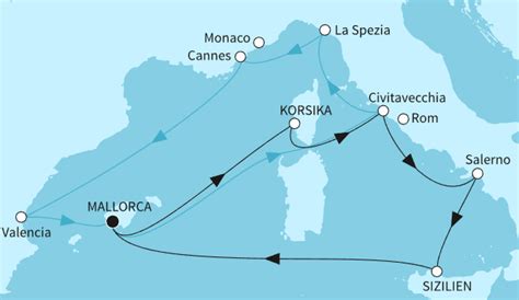 Mein Schiff Westliches Mittelmeer Mit Palermo Und Valencia