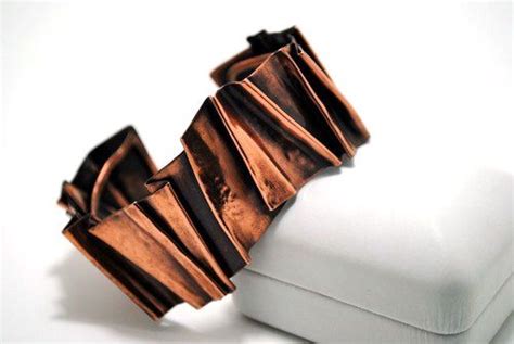 Fold Formed Copper Bracelet Cuff Copper Bracelet Unique Handmade