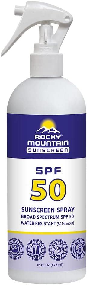 Amazon Rocky Mountain Sunscreen SPF 50 Liquid Spray Broad