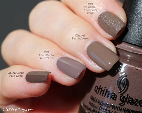 Taupe Nail Polish Comparison Swatches By Elektra Pinterest Nail