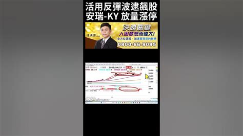 林漢偉分析師【活用反彈波逮飆股 安瑞 Ky 放量漲停】決勝關鍵 Shorts Youtube