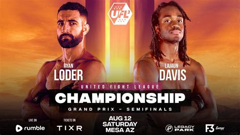 Ryan Loder Vs Lajuan Davis Bout Ufl Youtube