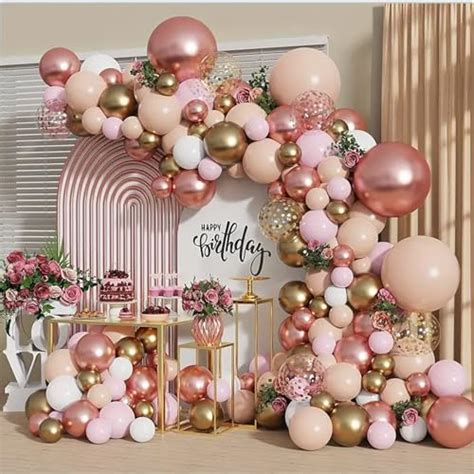 I Tried Making A Stunning Rose Gold Balloon Garland Heres How It