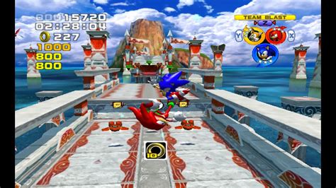 Sonic Heroes Seaside Hill Team Sonic 68990 Points Normal Mission