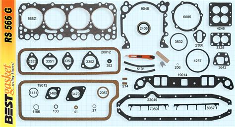 1949-1953 Oldsmobile Engine Rebuild Set RS566G - Vintage Gaskets