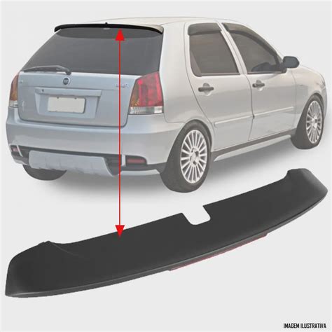 Aerofólio tg Poli Palio 3ª Geração 2004 à 2015 2 e 4 Portas Sem LED