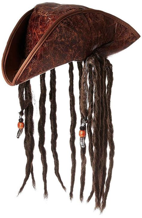 Jacobson Hat Company Men S Caribbean Pirate With Braids One Size Brown