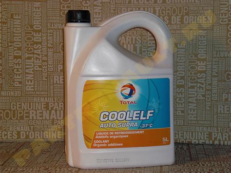 Антифриз для Рено Арканы Total Coolelf Auto Supra, готовый, 5 литров ...