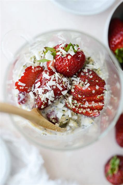 Strawberries And Cream Overnight Oats Simply Scratch