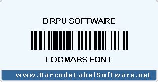 Logmars Barcode Font Generated By Drpu Barcode Generator Software