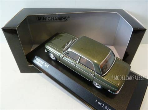 Peugeot 304 Green Metallic 1:43 400112760 MINICHAMPS diecast model car ...