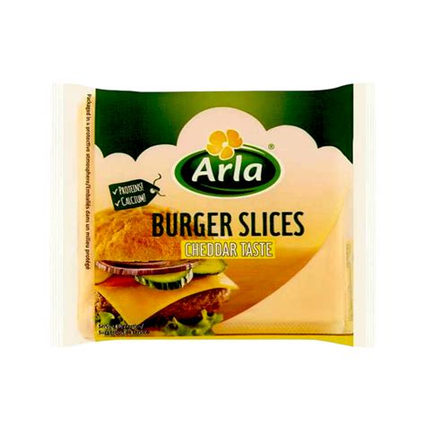 Arla Burger Slices Cheese Cheddar Taste 200g Shopifull