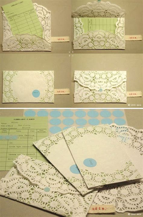 A Spoonful of Sugar: Paper Doily Envelopes