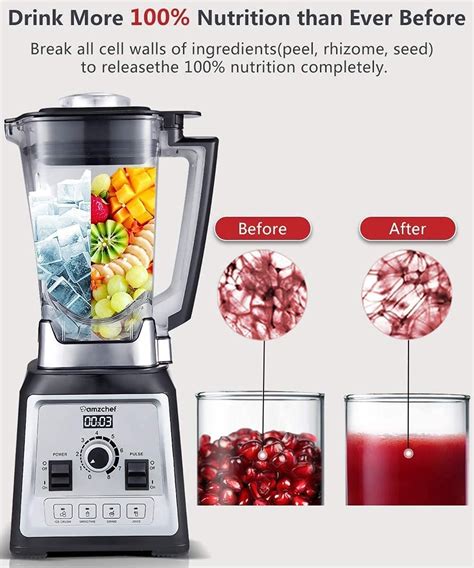 Amzchef Standmixer Smoothie Maker 2000w ‎ny 8088mjd