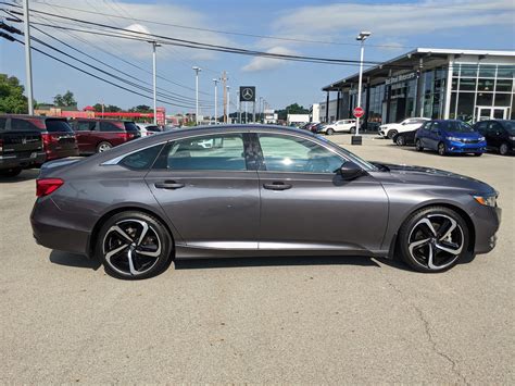 Certified Pre Owned 2018 Honda Accord Sedan Sport 1 5T In Modern Steel