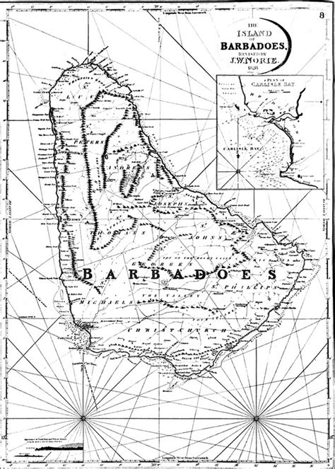 Old Antique Maps Of Barbados 1500 1900 Bajanthings