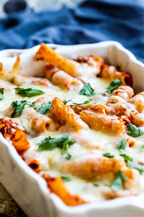 Grandmas Classic Baked Mostaccioli Recipe Erhardts Eat