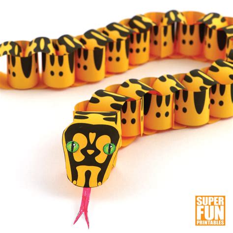 Paper Chain Snake Super Fun Printables