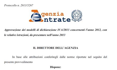 Approvati Modelli E Istruzioni Per Le Dichiarazione Iva