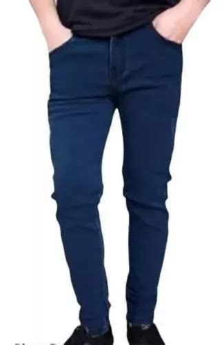 Pantal N Corte Chino Gabardina Azul Hombre Batuk