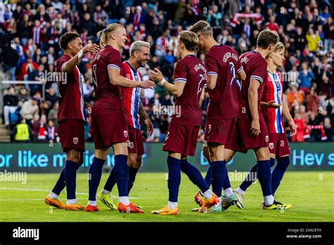 Oslo Norway Th June Erling Haaland Of Norway Scores For