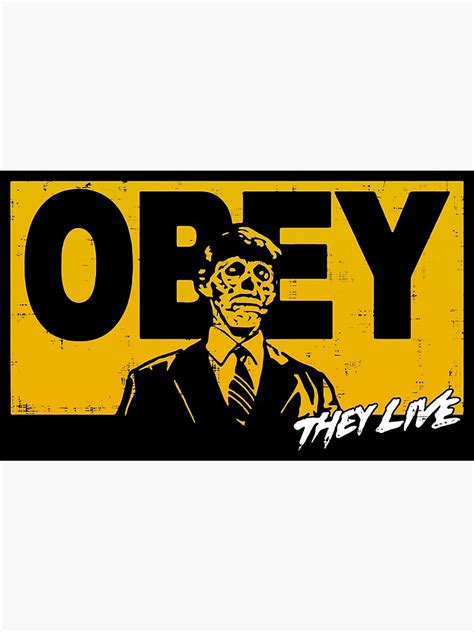 "They Live Obey" Poster for Sale by FloralCollusion | Redbubble