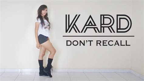 K A R D 카드 Don t Recall 돈리콜 Dance Cover YouTube