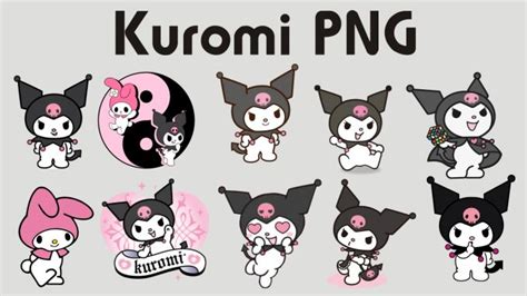 Kuromi Png Pegatinas Bonitas Clipart Dibujitos Sencillos