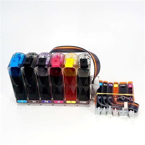 6 Colors Pgi 580 Cli 581 CISS Compatible For Canon Pixma Ts8350 Ts8250