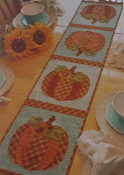 Pattern October Table Runner Pattern Physical Pattern Etsy In 2024