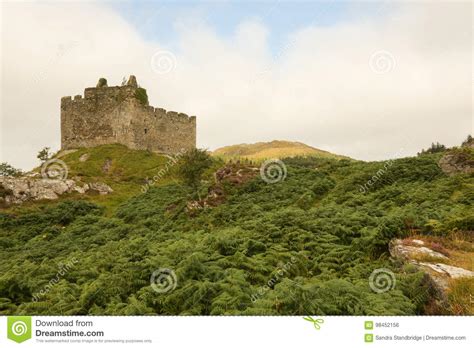 Tioram Castle On Loch Moidart South Of Mallaig Scotland UK Stock