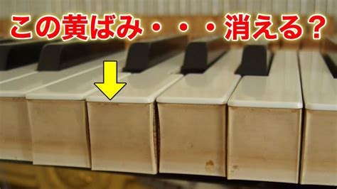 黄ばんだ鍵盤（木口）は白く戻るのか Youtube