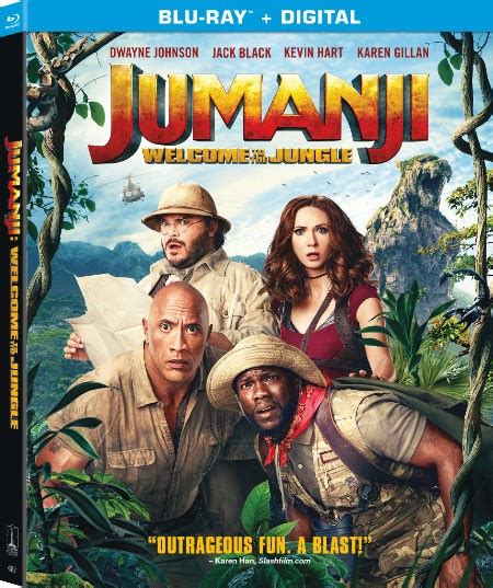 Jumanji Welcome To The Jungle 4K Blu Ray Digital And DVD Release