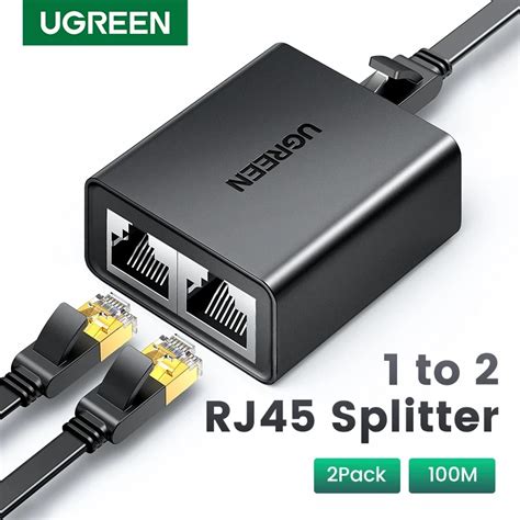 UGREEN RJ45 Splitter 1 To 2 Ethernet Adapter Internet Network Cable