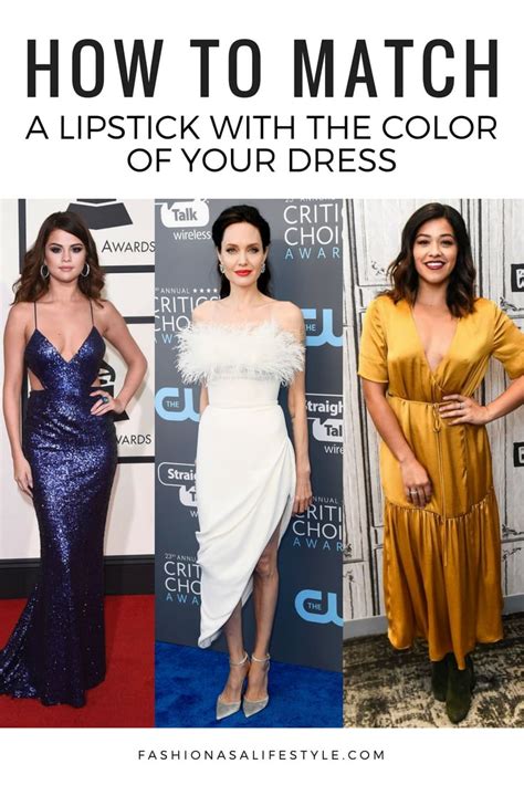 How To Pick A Lipstick With The Color Of Your Dress Fashion As A